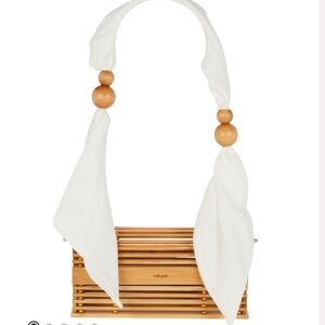 Cult Gaia Sylva Bamboo Scarf Bag and Clutch